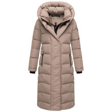 Navahoo Engelsfeder Damen Winter Parka Steppmantel TaupeGrey Größe XS - Gr.34