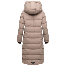 Navahoo Engelsfeder Damen Winter Parka Steppmantel TaupeGrey Größe XS - Gr.34