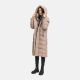 Navahoo Engelsfeder Damen Winter Parka Steppmantel TaupeGrey Größe XS - Gr.34
