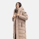 Navahoo Engelsfeder Damen Winter Parka Steppmantel TaupeGrey Größe XS - Gr.34
