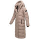 Navahoo Engelsfeder Damen Winter Parka Steppmantel TaupeGrey Größe XS - Gr.34