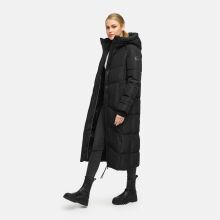 Marikoo Firella Damen Winter Steppmantel Winterjacke Parka Schwarz-Größe 4XL - Gr. 48