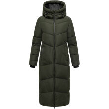 Marikoo Firella Damen Winter Steppmantel Winterjacke Parka DarkOlive-Größe L - Gr. 40