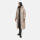 Marikoo Firella Damen Winter Steppmantel Winterjacke Parka TaupeGrey-Größe XS - Gr. 34
