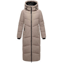 Marikoo Firella Damen Winter Steppmantel Winterjacke Parka TaupeGrey-Größe L - Gr. 40