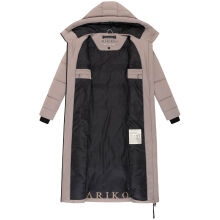 Marikoo Firella Damen Winter Steppmantel Winterjacke Parka TaupeGrey-Größe L - Gr. 40