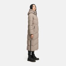 Marikoo Firella Damen Winter Steppmantel Winterjacke Parka TaupeGrey-Größe 3XL - Gr. 46
