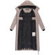 Marikoo Firella Damen Winter Steppmantel Winterjacke Parka TaupeGrey-Größe 6XL - Gr. 52