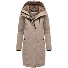 Navahoo Hageltanz Damen Winterjacke Parka TaupeGrey-Größe S - Gr. 36