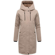 Navahoo Hageltanz Damen Winterjacke Parka TaupeGrey-Größe S - Gr. 36