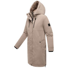 Navahoo Hageltanz Damen Winterjacke Parka TaupeGrey-Größe S - Gr. 36