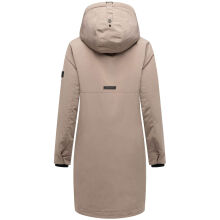Navahoo Hageltanz Damen Winterjacke Parka TaupeGrey-Größe S - Gr. 36