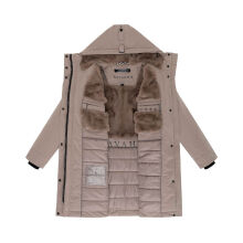 Navahoo Hageltanz Damen Winterjacke Parka TaupeGrey-Größe S - Gr. 36