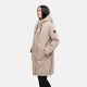 Navahoo Hageltanz Damen Winterjacke Parka TaupeGrey-Größe S - Gr. 36