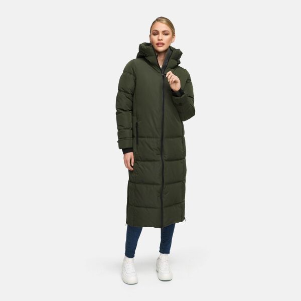 Marikoo Honiaa Damen Winter Steppmantel Parka DarkOlive-Größe L - Gr. 40