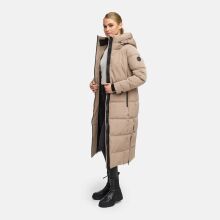Marikoo Honiaa Damen Winter Steppmantel Parka TaupeGrey-Größe XL - Gr. 42