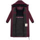 Marikoo Honiaa Damen Winter Steppmantel Parka Wine-Größe 4XL - Gr. 48