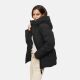 Marikoo Kuschelnasee Damen Herbst Winter Steppjacke Schwarz-Größe XXL - Gr. 44