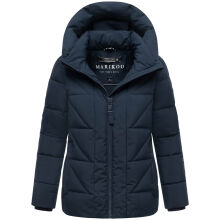 Marikoo Kuschelnasee Damen Herbst Winter Steppjacke Navy-Größe L - Gr. 40