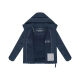 Marikoo Kuschelnasee Damen Herbst Winter Steppjacke Navy-Größe L - Gr. 40