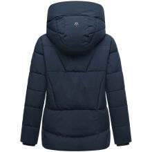 Marikoo Kuschelnasee Damen Herbst Winter Steppjacke Navy-Größe XL - Gr. 42