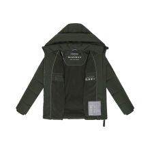 Marikoo Kuschelnasee Damen Herbst Winter Steppjacke DarkOlive-Größe M - Gr. 38