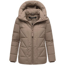 Marikoo Kuschelnasee Damen Herbst Winter Steppjacke TaupeGrey-Größe S - Gr. 36