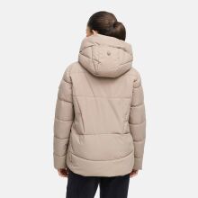 Marikoo Kuschelnasee Damen Herbst Winter Steppjacke TaupeGrey-Größe M - Gr. 38
