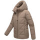Marikoo Kuschelnasee Damen Herbst Winter Steppjacke TaupeGrey-Größe M - Gr. 38