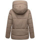 Marikoo Kuschelnasee Damen Herbst Winter Steppjacke TaupeGrey-Größe XL - Gr. 42
