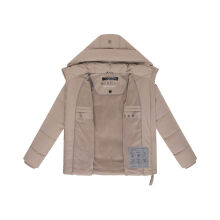 Marikoo Kuschelnasee Damen Herbst Winter Steppjacke TaupeGrey-Größe XXL - Gr. 44