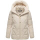 Marikoo Kuschelnasee Damen Herbst Winter Steppjacke Cream-Größe S - Gr. 36