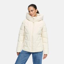 Marikoo Kuschelnasee Damen Herbst Winter Steppjacke Cream-Größe M - Gr. 38