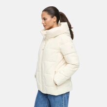 Marikoo Kuschelnasee Damen Herbst Winter Steppjacke Cream-Größe XXL - Gr. 44