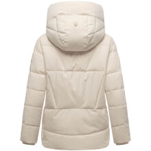 Marikoo Kuschelnasee Damen Herbst Winter Steppjacke Cream-Größe XXL - Gr. 44