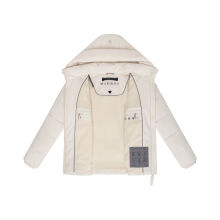 Marikoo Kuschelnasee Damen Herbst Winter Steppjacke Cream-Größe XXL - Gr. 44
