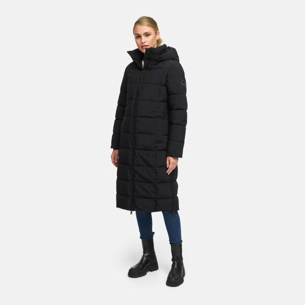 Marikoo Lanitaa Damen Winter Steppmantel Parka Schwarz Größe XXXXL - Gr.48