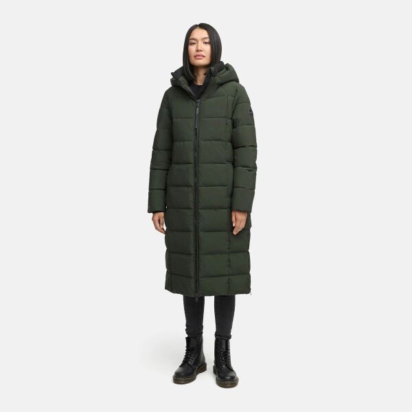 Marikoo Lanitaa Damen Winter Steppmantel Parka DarkOlive Größe M - Gr.38