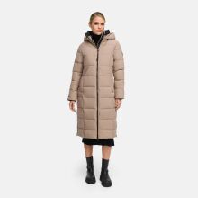 Marikoo Lanitaa Damen Winter Steppmantel Parka TaupeGrey Größe L - Gr.40