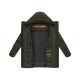 Stone Harbour Darianoo Herren Winter Steppjacke Dark Olive-Größe S - Gr. S