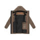 Stone Harbour Darianoo Herren Winter Steppjacke Stone Brown-Größe S - Gr. S