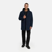 Stone Harbour Darioon Herren Mantel gefüttert in Wollmantel Optik Navy Größe S - Gr. S
