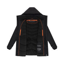 Stone Harbour Emriis Herren Winter Jacke Parka Schwarz Größe S - Gr. S