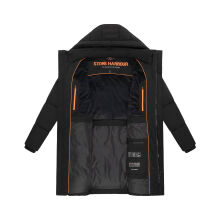 Stone Harbour Hadrieen Herren Winter Parka Steppmantel Schwarz Größe S - Gr. S