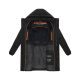 Stone Harbour Hadrieen Herren Winter Parka Steppmantel Schwarz Größe S - Gr. S