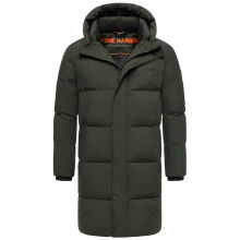 Stone Harbour Hadrieen Herren Winter Parka Steppmantel Dark Olive Größe S - Gr. S
