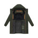 Stone Harbour Hadrieen Herren Winter Parka Steppmantel Dark Olive Größe S - Gr. S