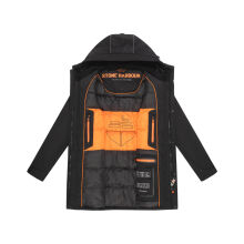 Stone Harbour Phinoo Herren Herbst Winterjacke Parka B775 Schwarz Größe S - Gr. S