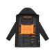Stone Harbour Phinoo Herren Herbst Winterjacke Parka B775 Schwarz Größe S - Gr. S