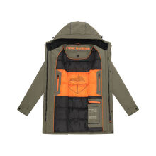 Stone Harbour Phinoo Herren Herbst Winterjacke Parka B775 Dusty Olive Größe S - Gr. S